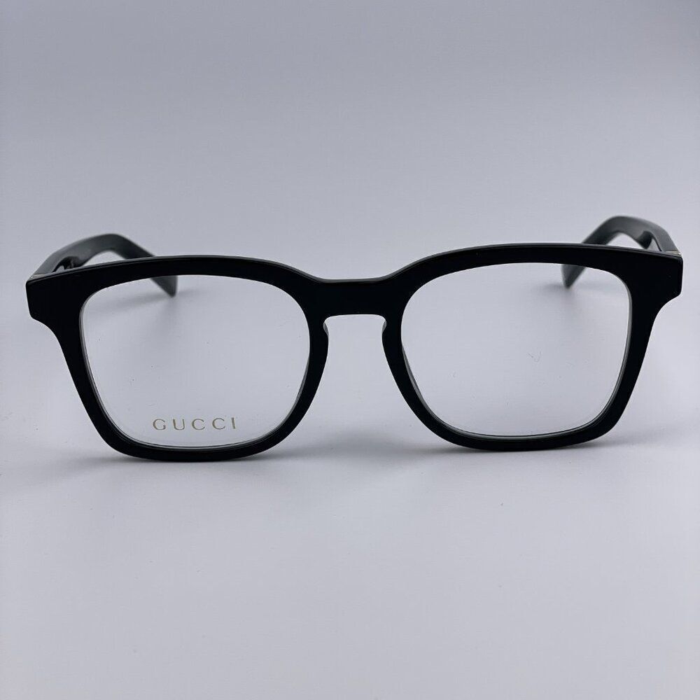 SALE! NEW GUCCI WEB GG0457O 005 Black Gold Square Women Eyeglasses - Picture 3 of 10